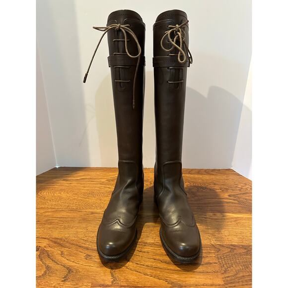 Louis Vuitton Women's Rich Brown Leather Long Boots Size 36 – Authentic - Picture 3 of 16